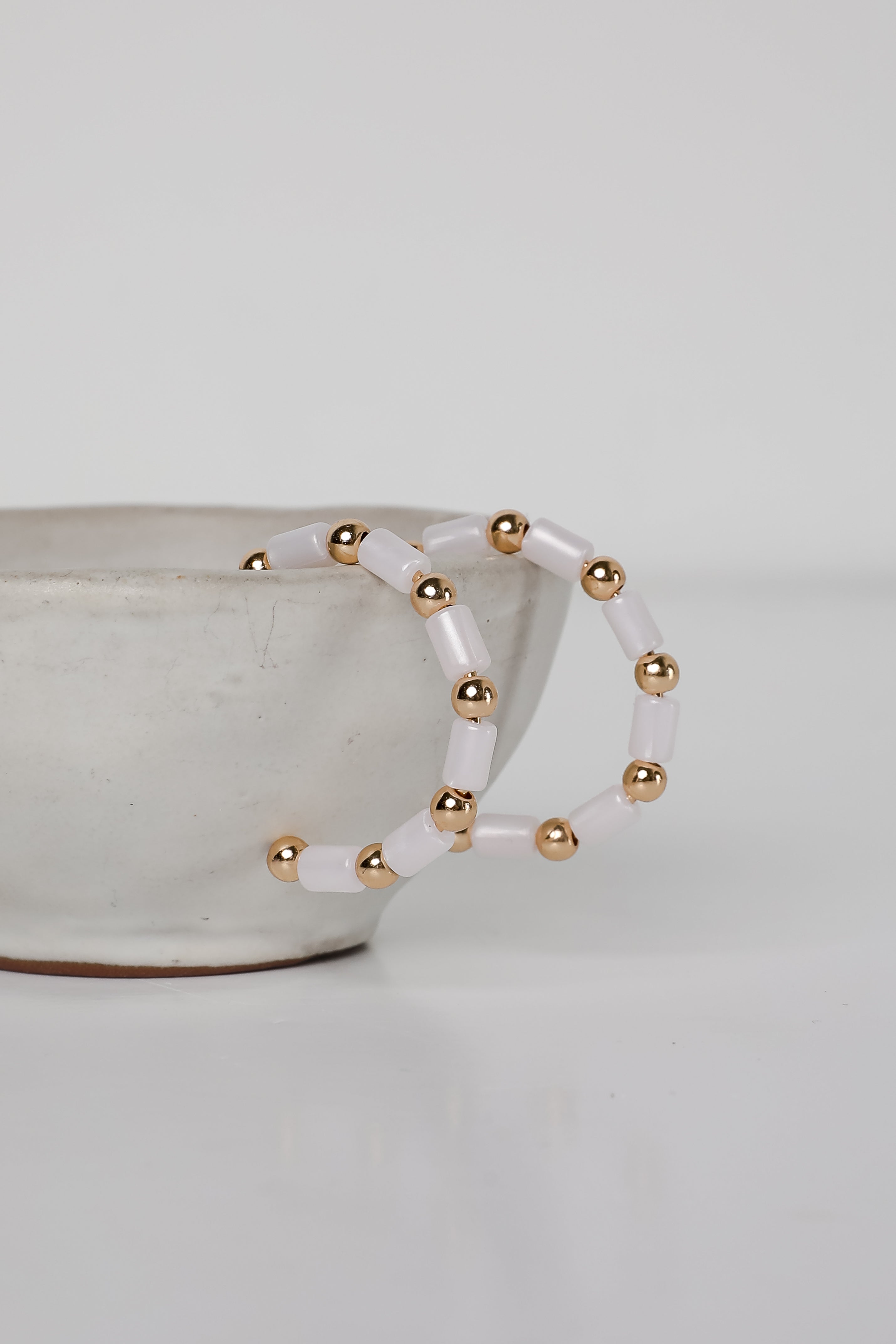 Sadie Beaded Hoop Earrings