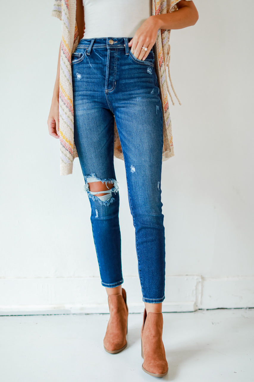 Leah Distressed Skinny Jeans