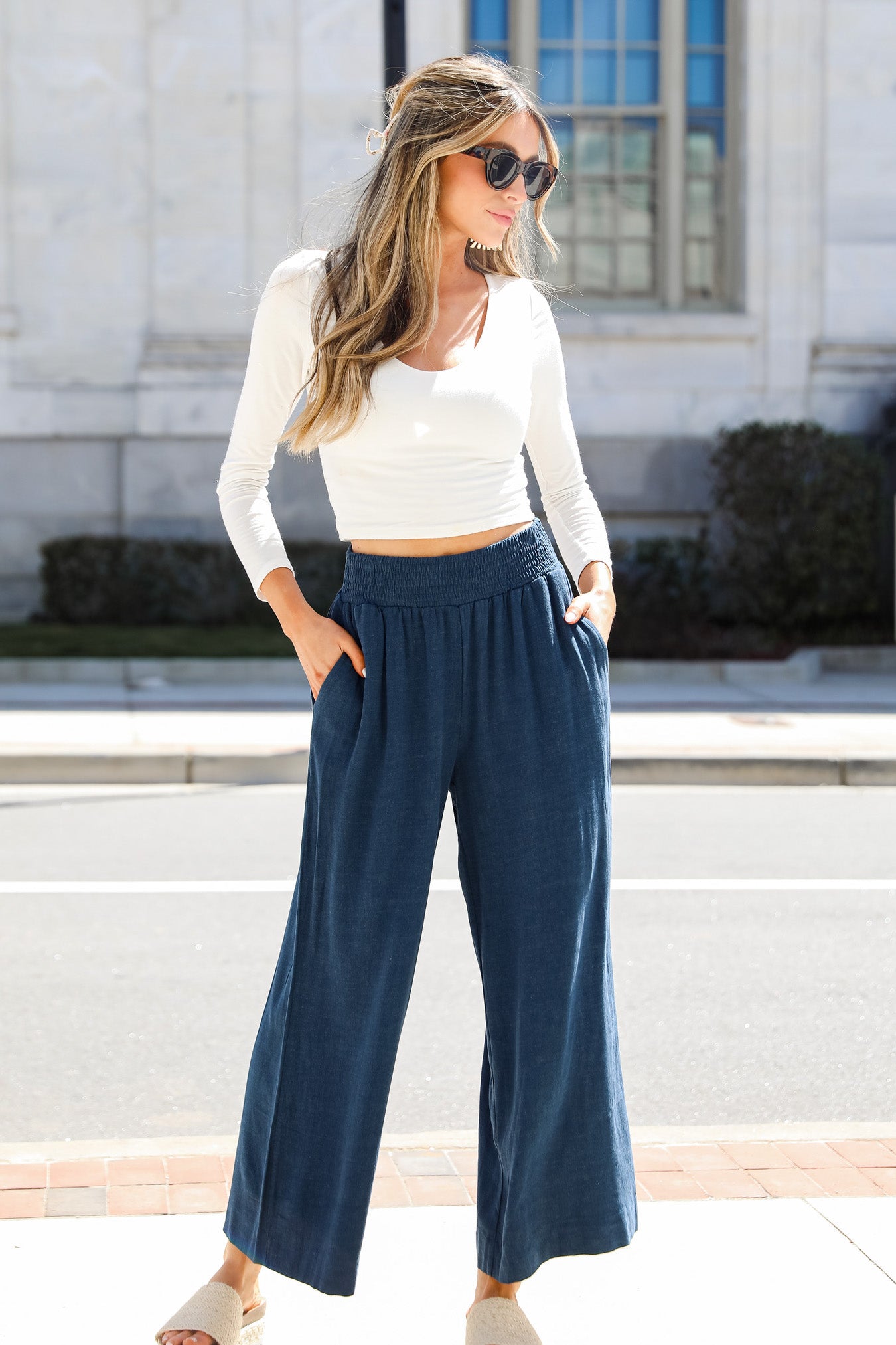 FINAL SALE - Feel The Wind Linen Pants