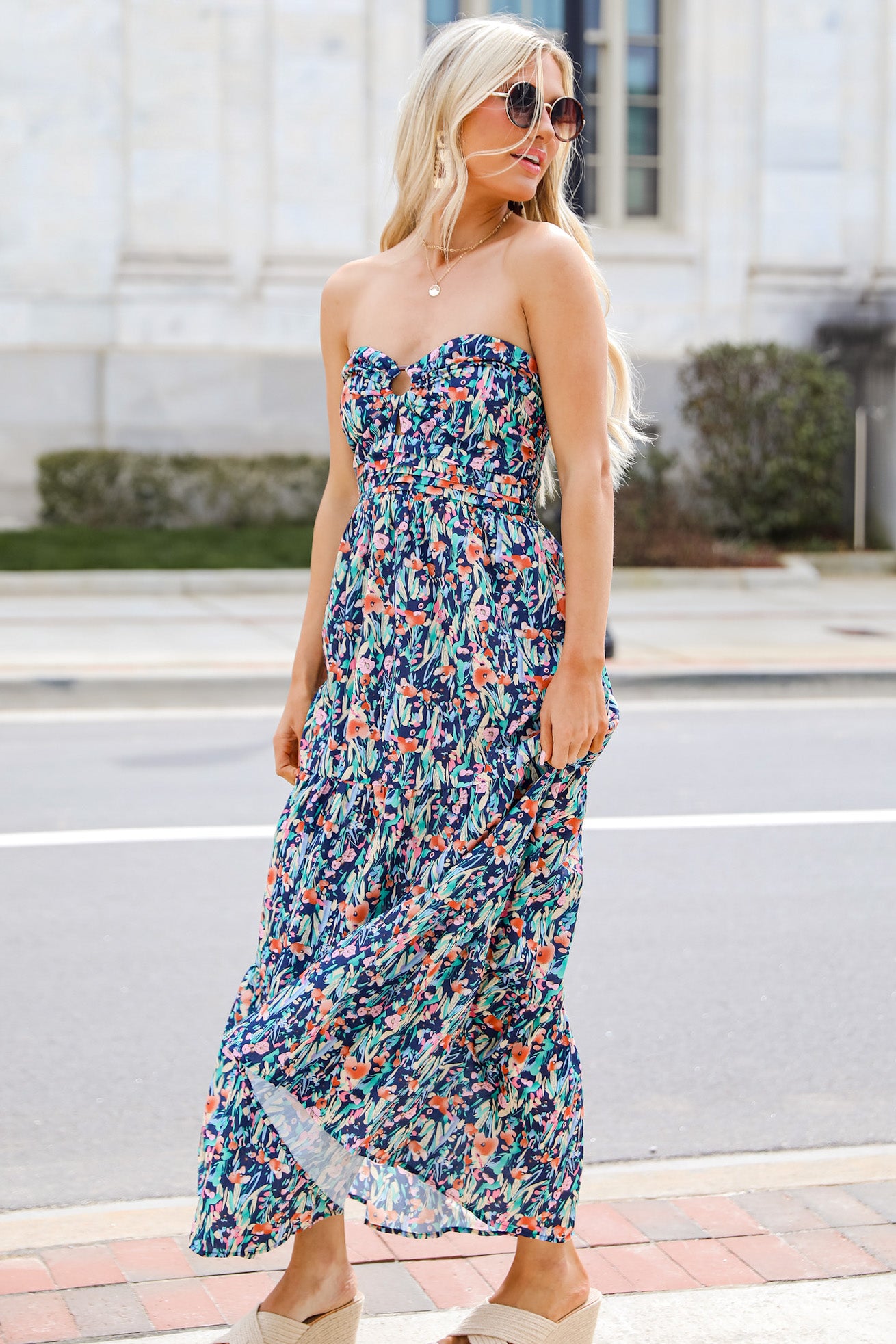 Plan For Paradise Strapless Maxi Dress