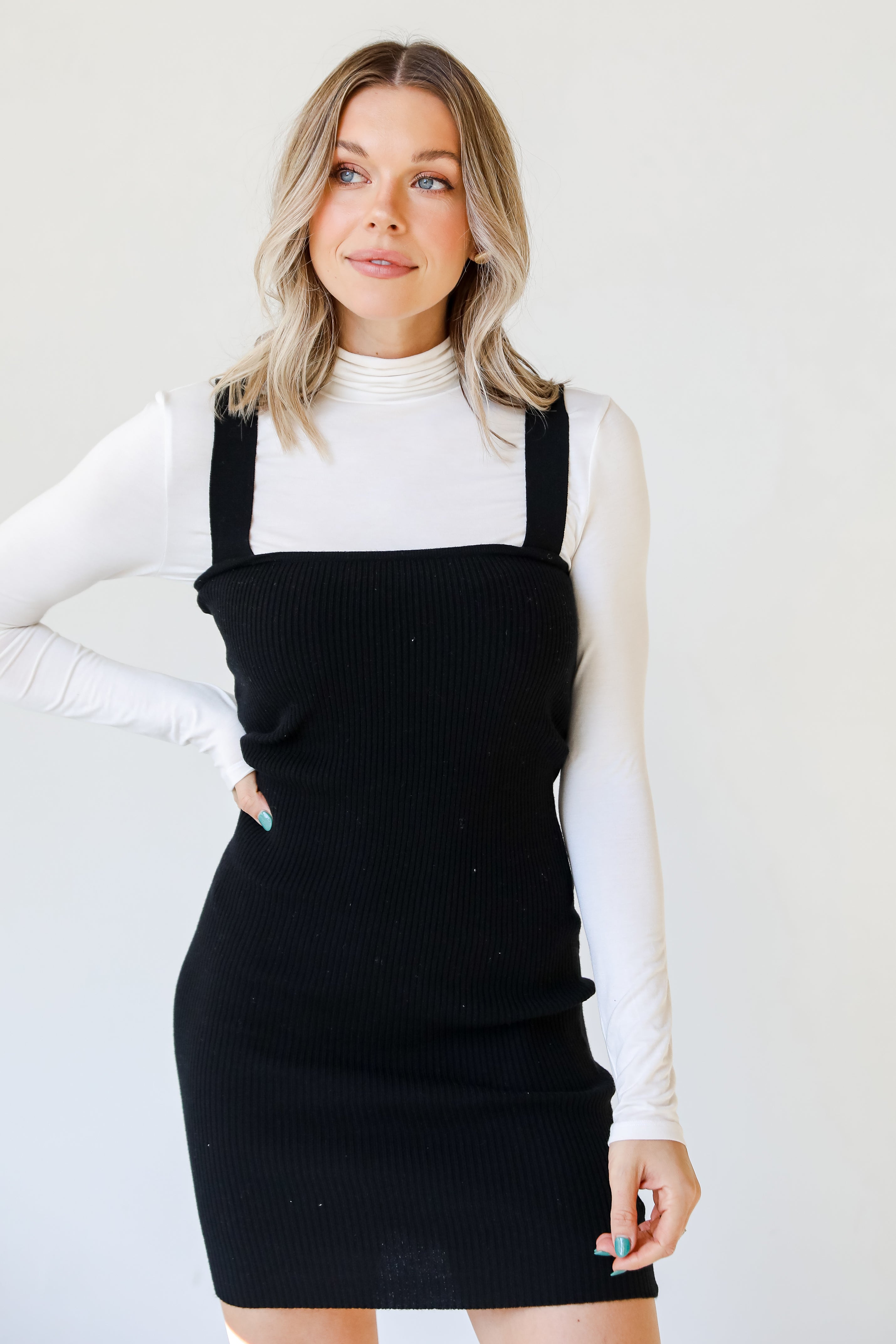 Bodycon Sweater Dress front view