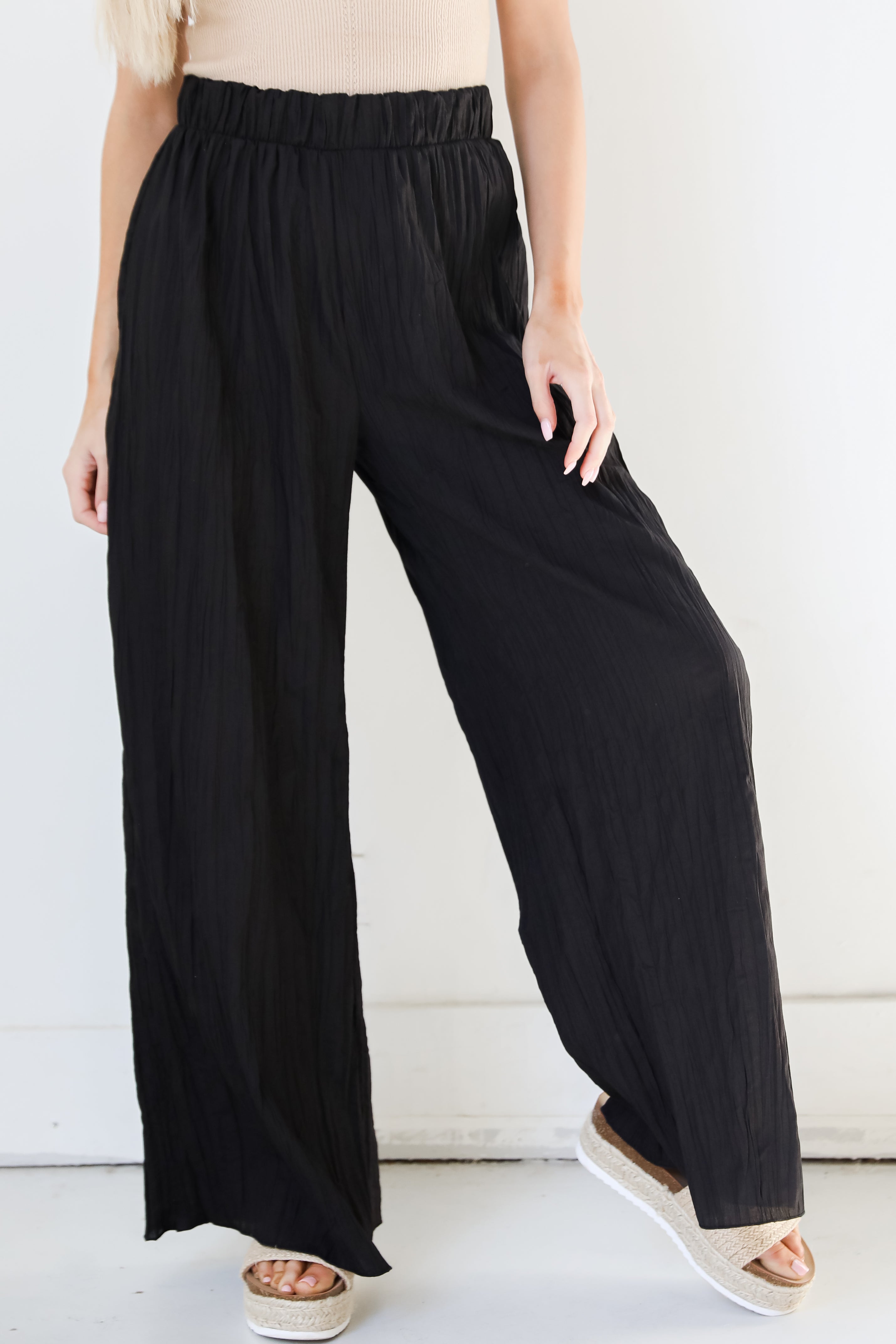 black Wide Leg Pants