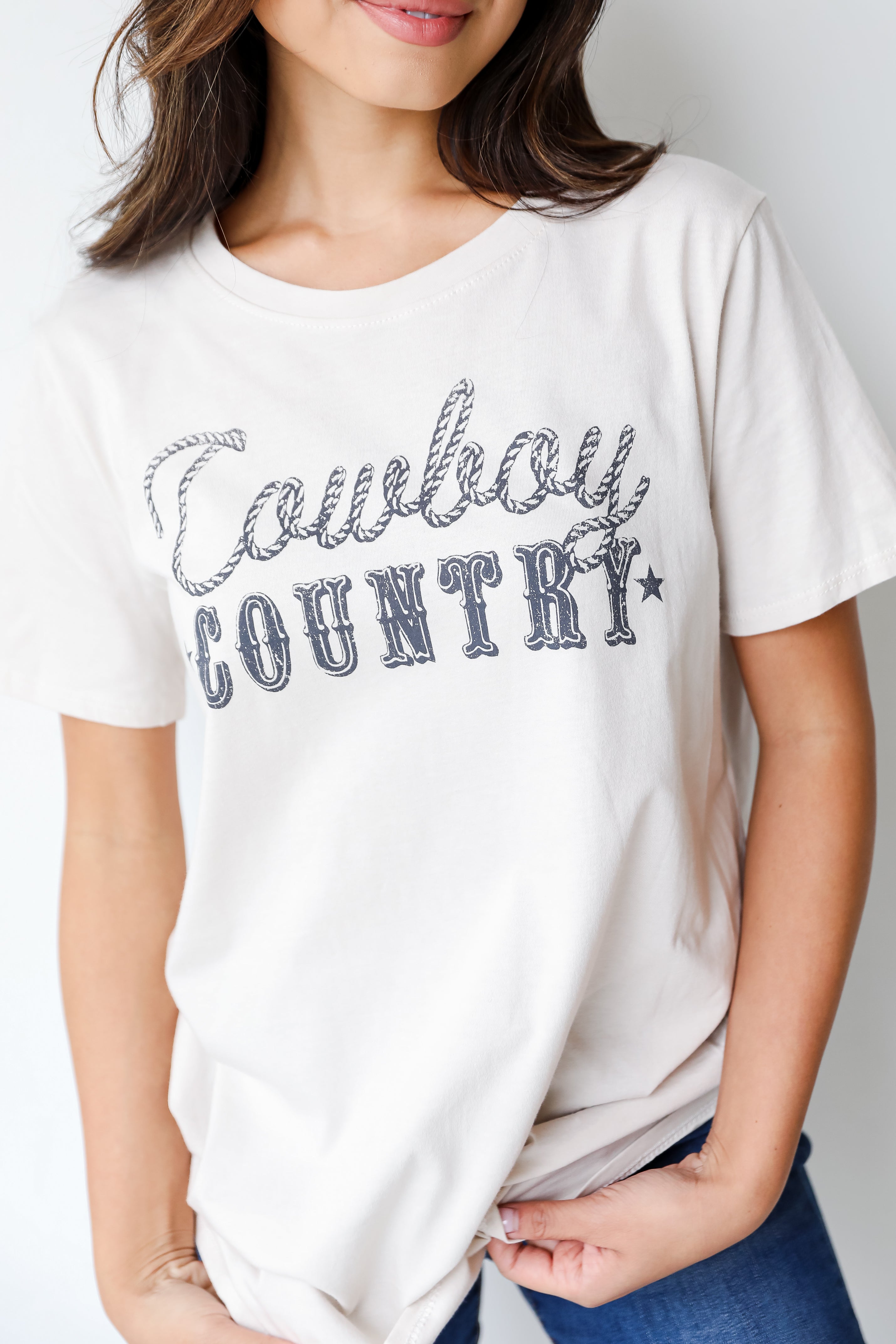 Cowboy Country Graphic Tee close up