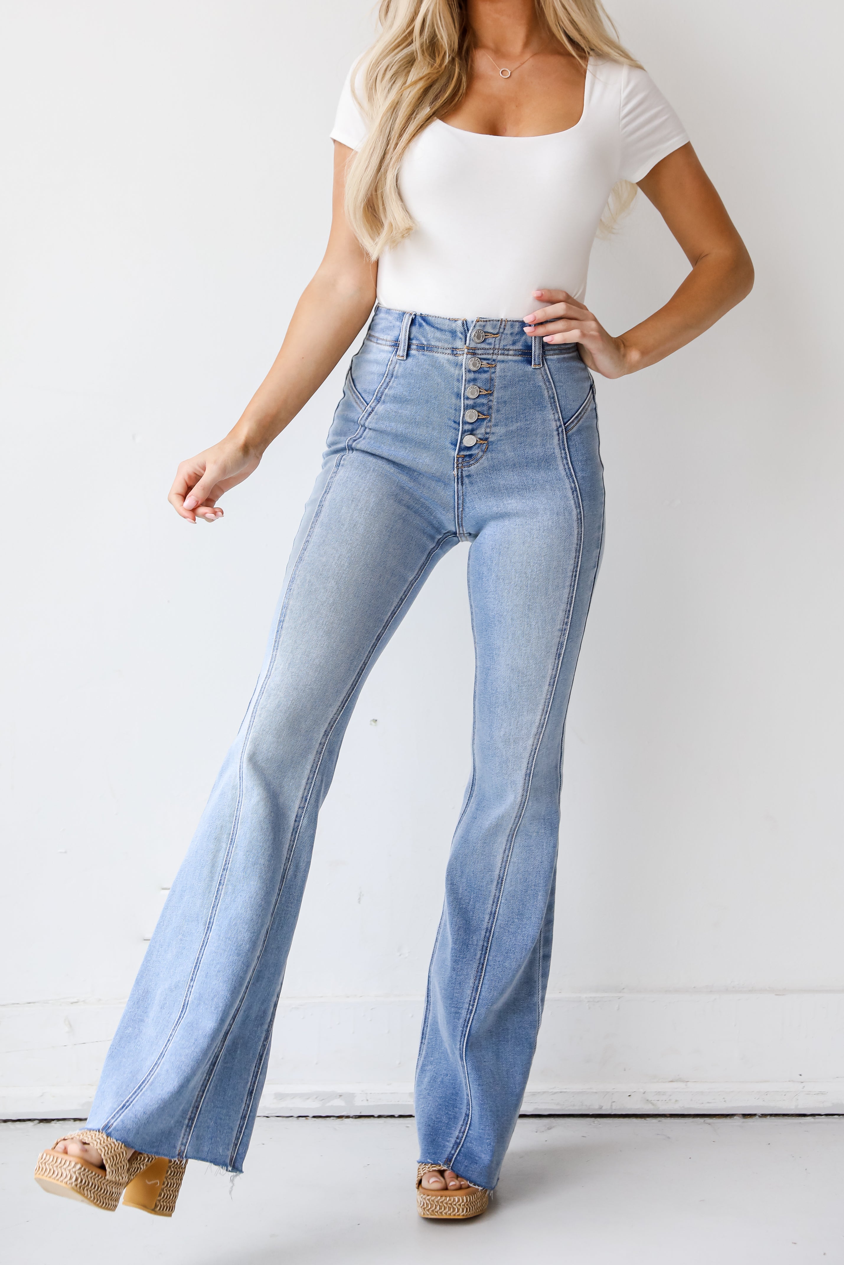 Flare Jeans on dress up model