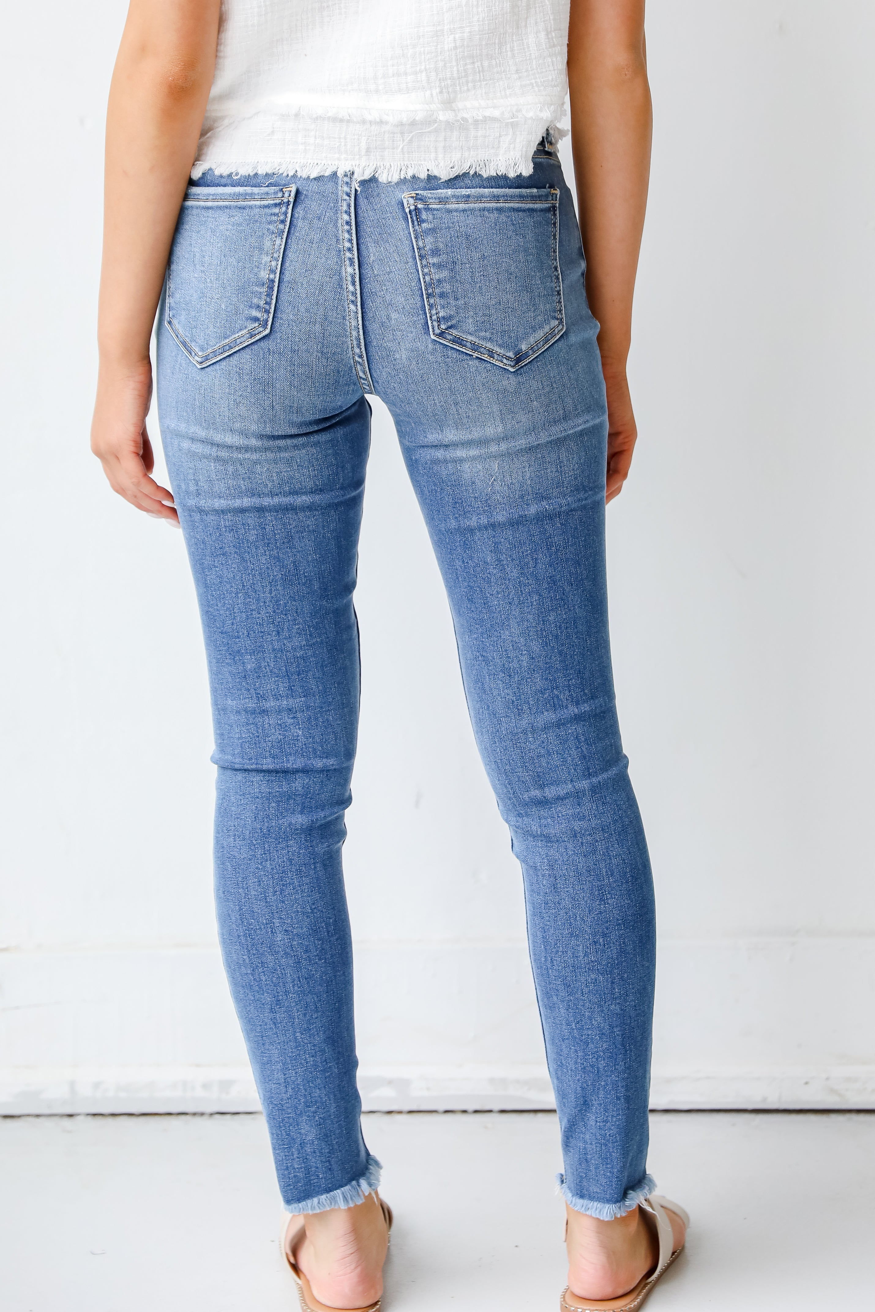 Distressed Skinny Jeans back view