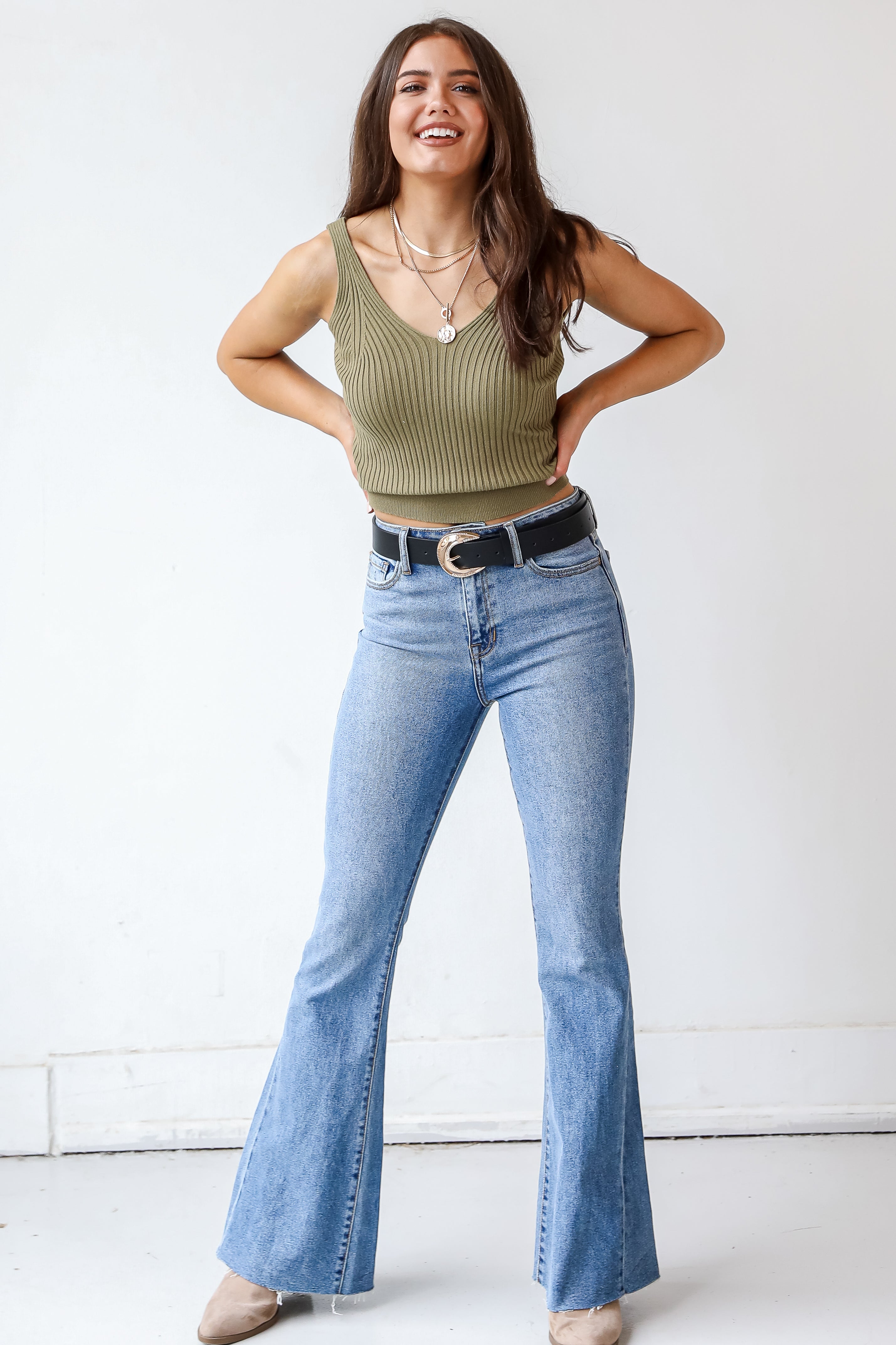 Stella High-Rise Flare Jeans