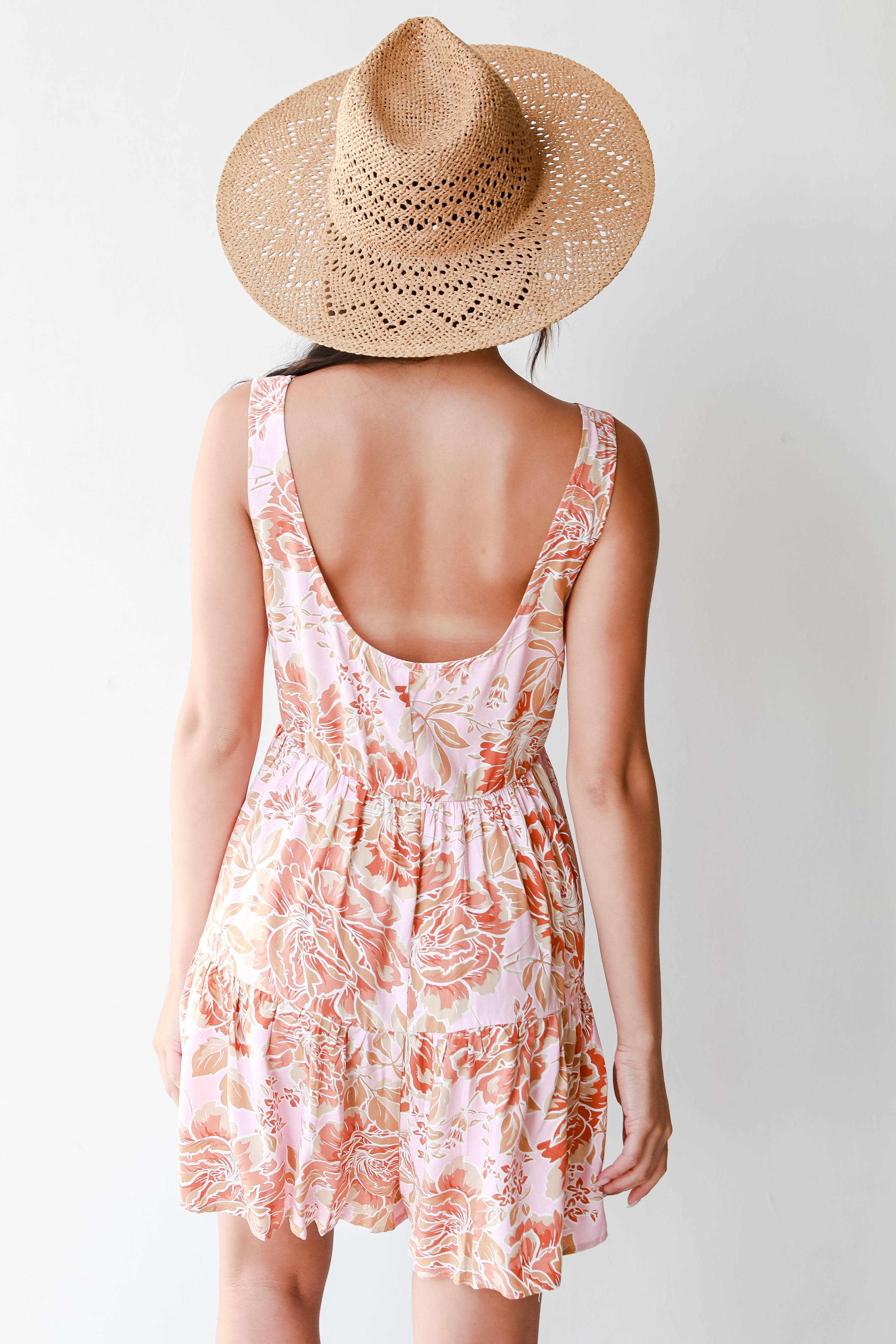 Floral Romper back view