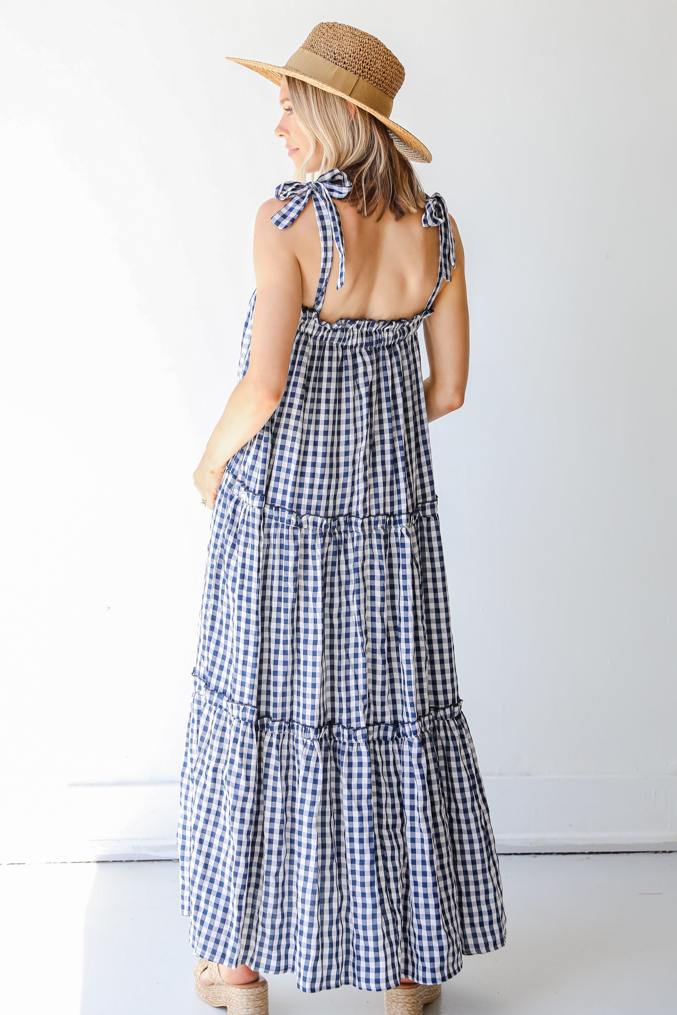FINAL SALE - Perfect Dream Gingham Maxi Dress