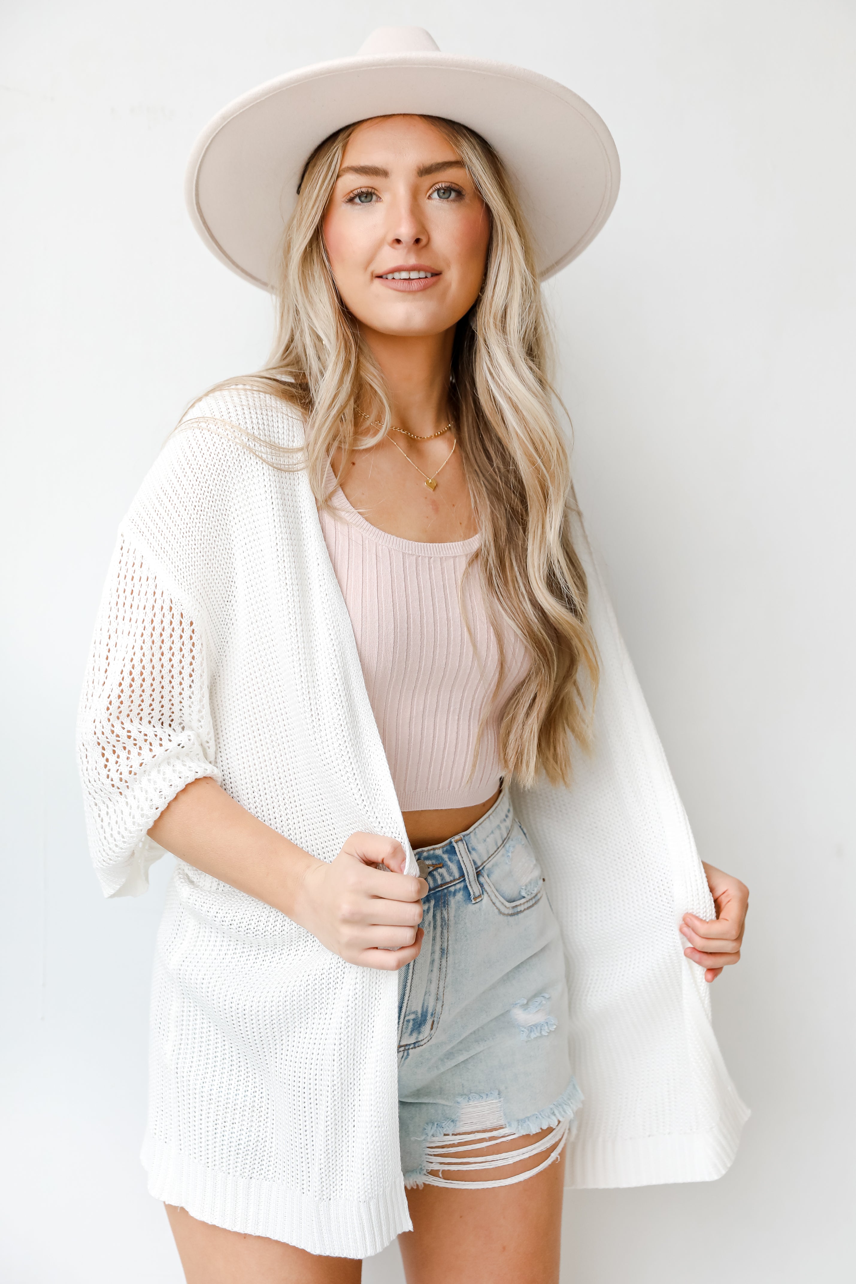 Cardigan front view
