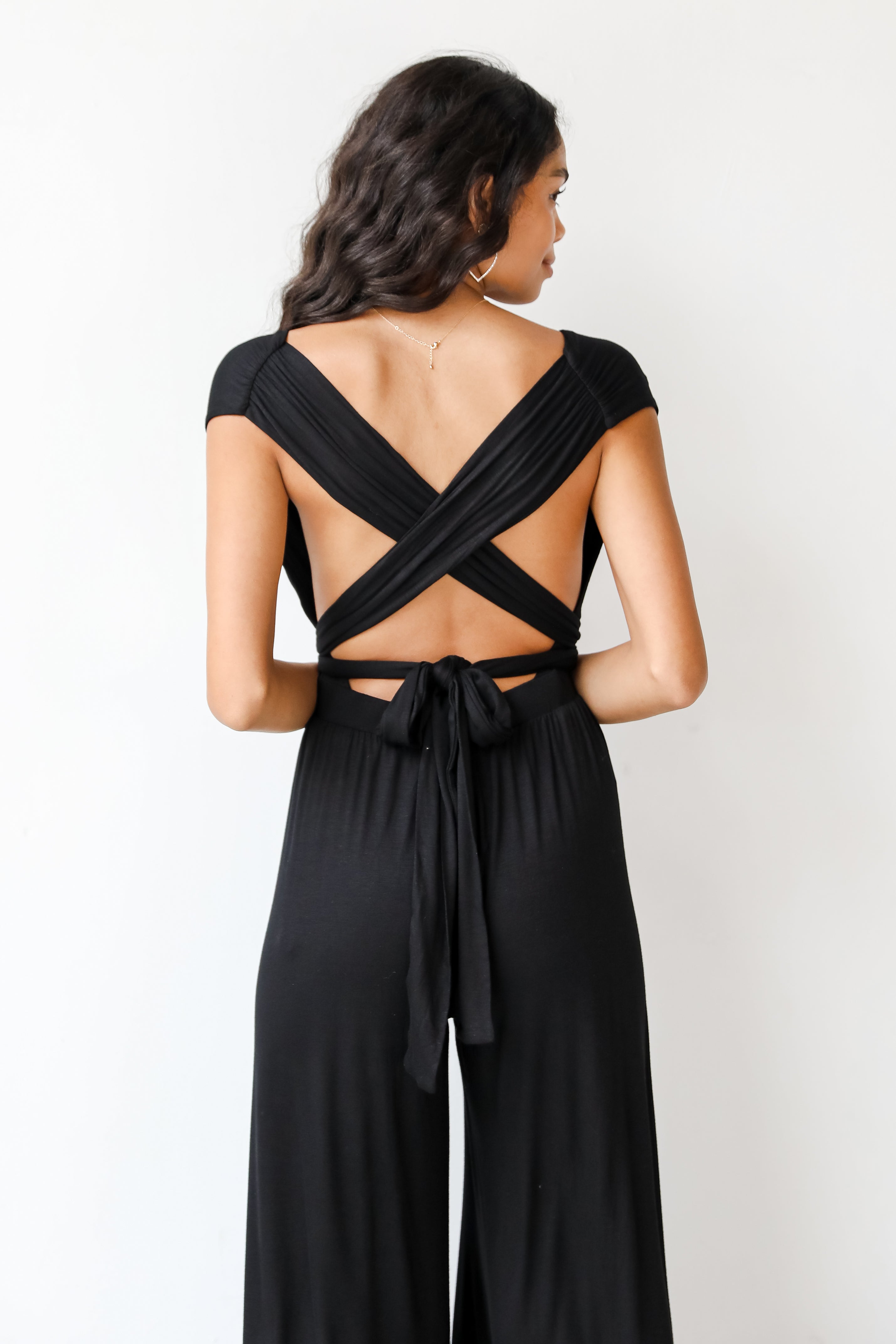 black Jumpsuit back view