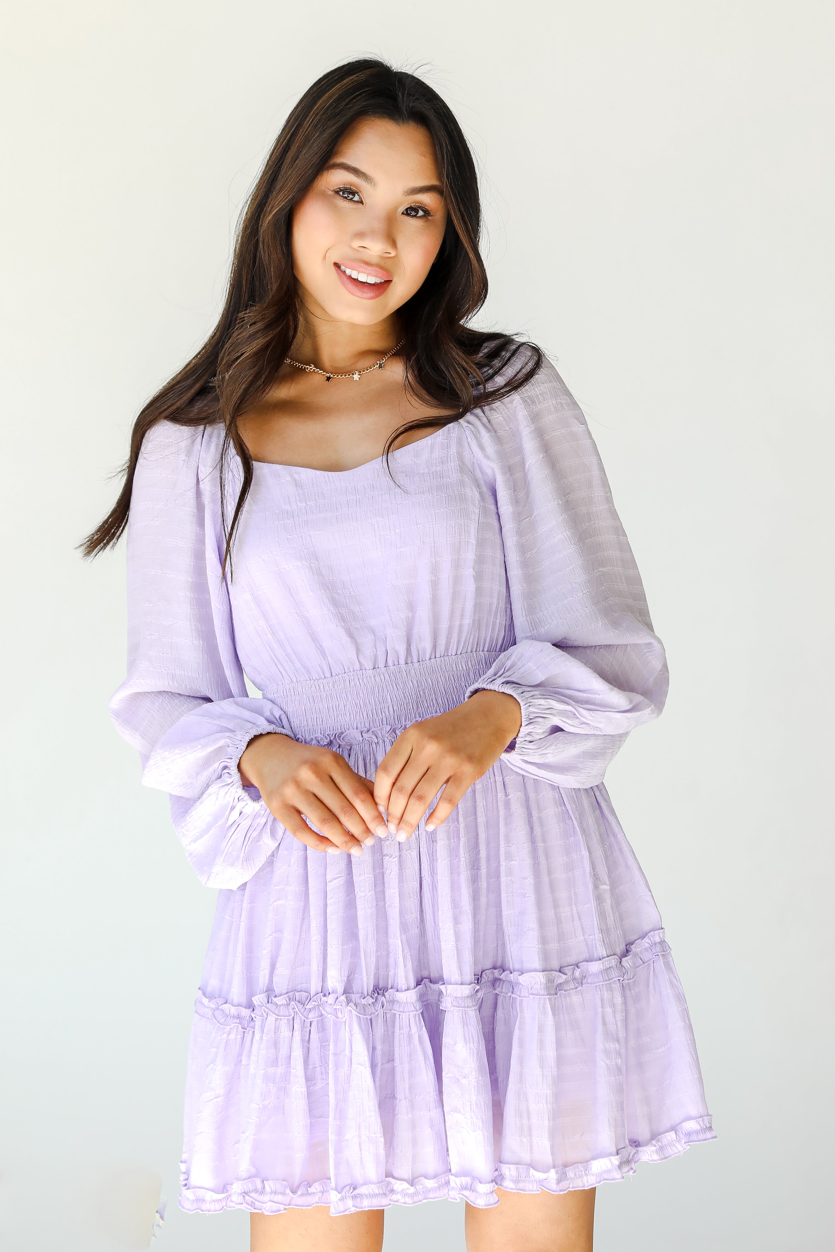 Tiered Dress on model