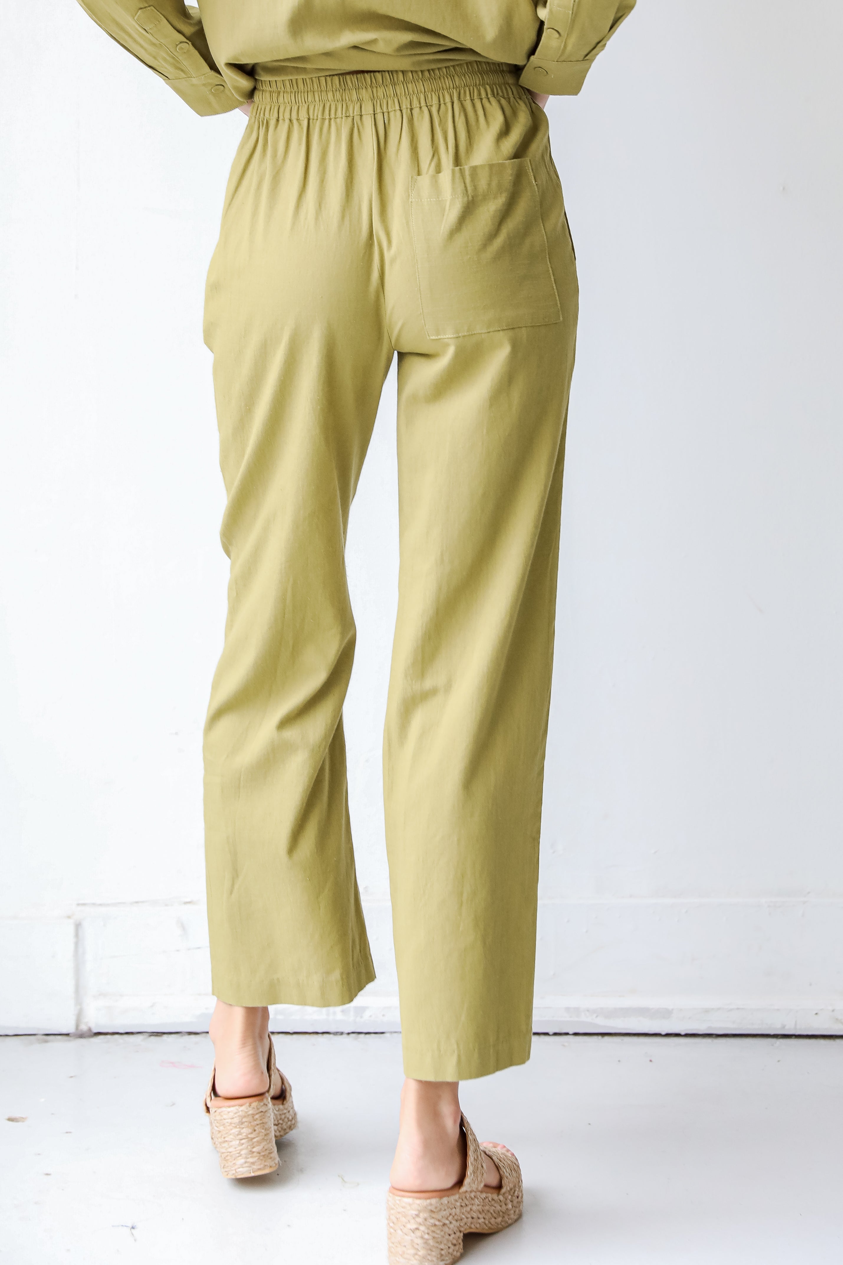Linen Pants back view