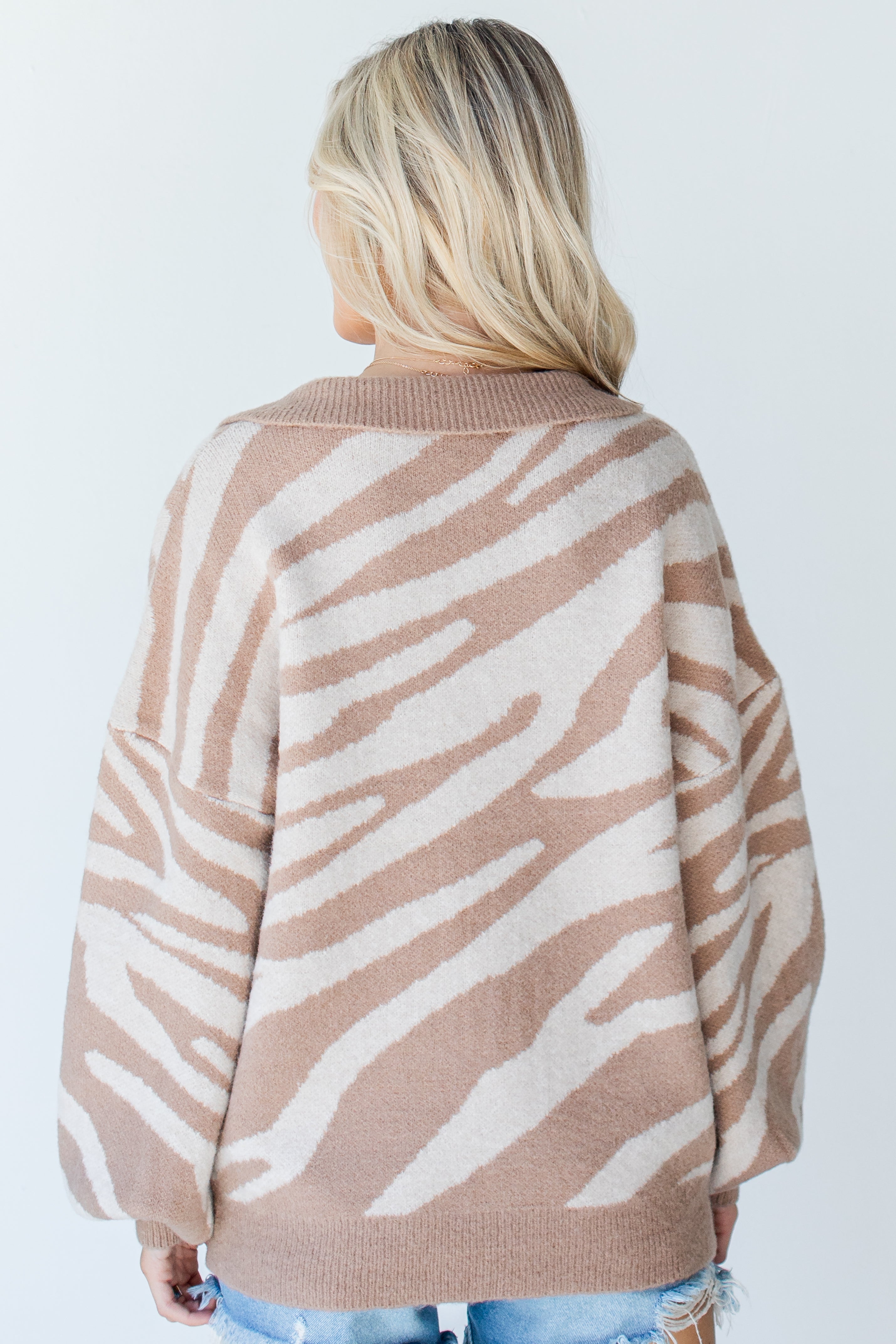 Collared Sweater back view
