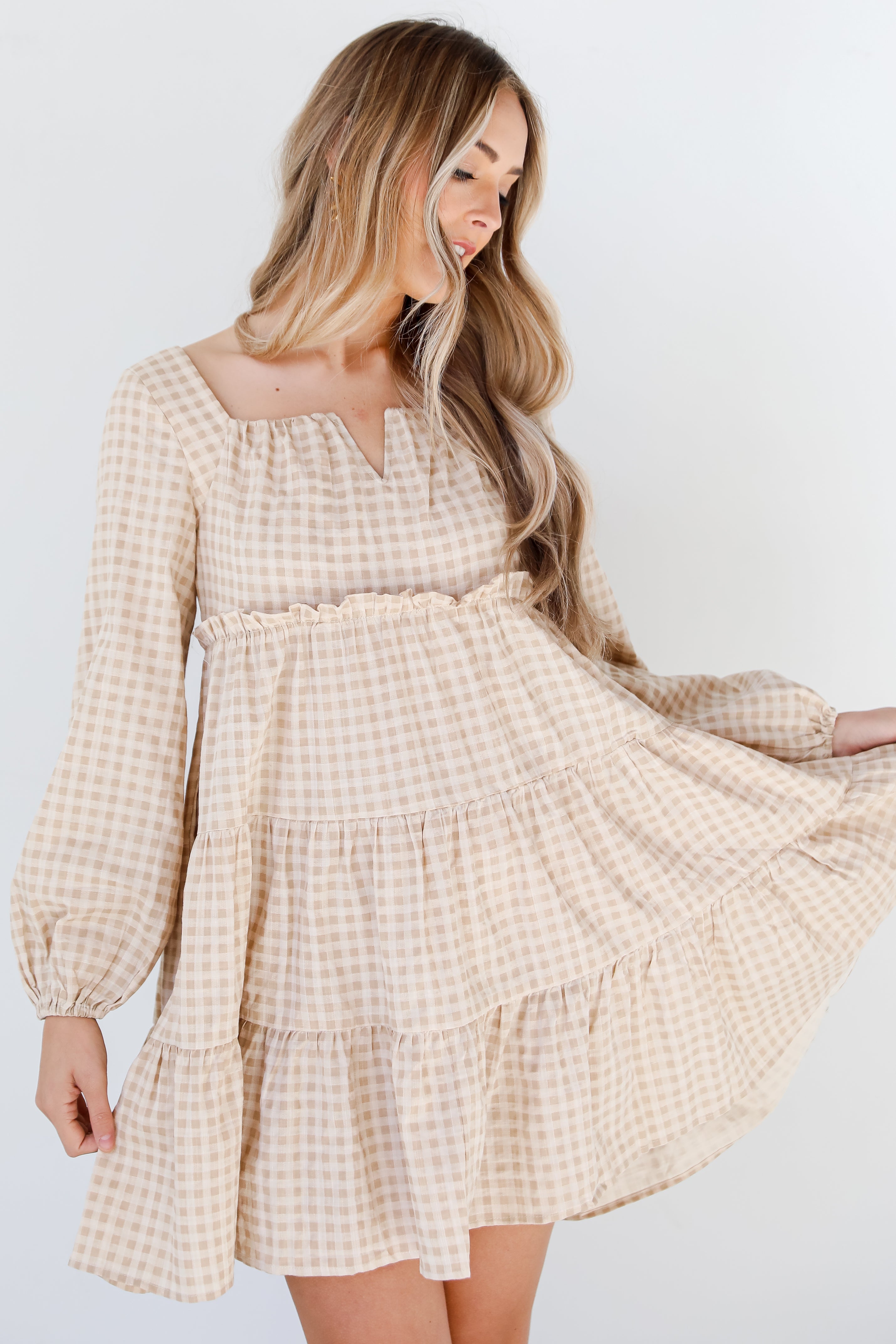 Gingham Mini Dress