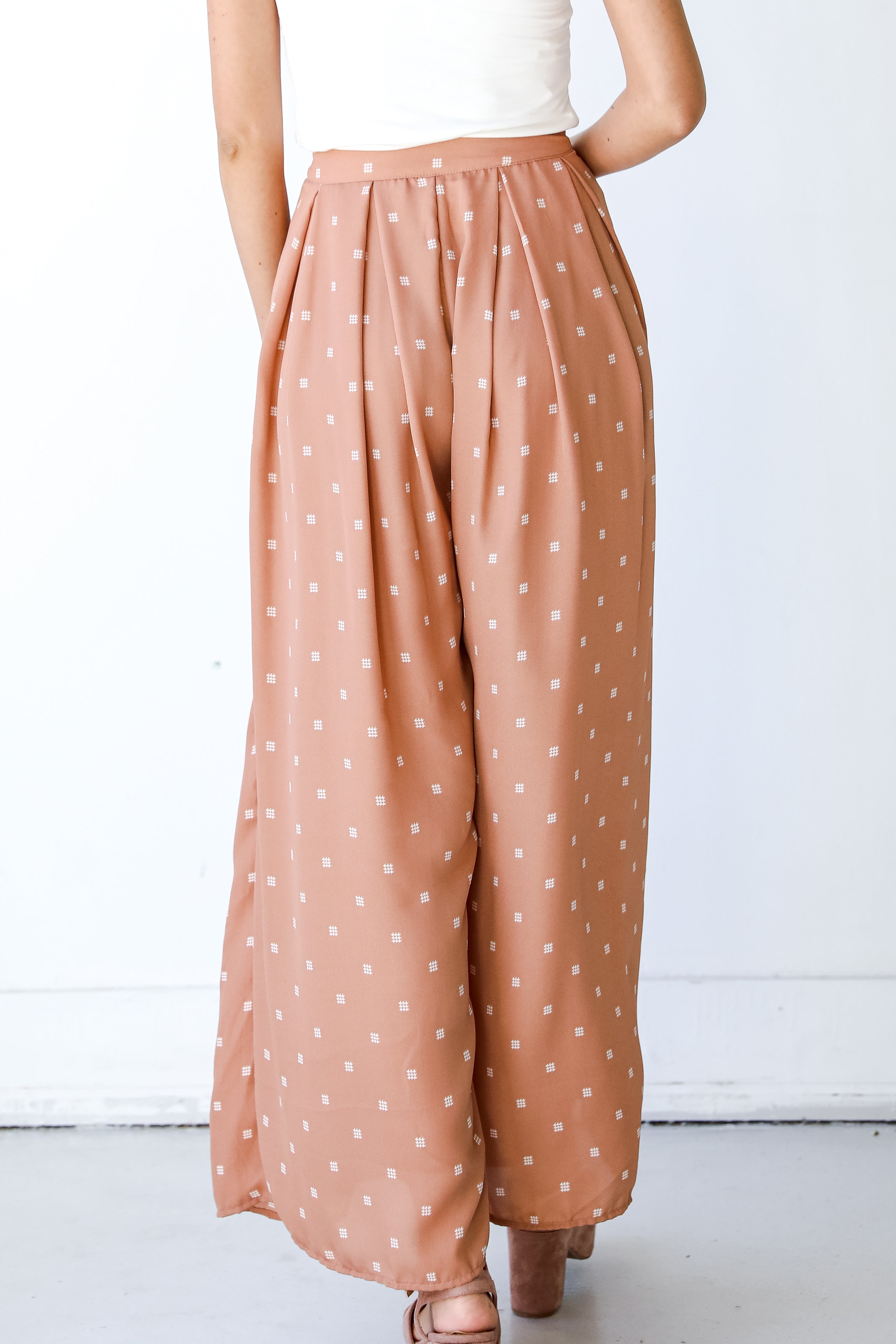 Wide Leg Pants back view