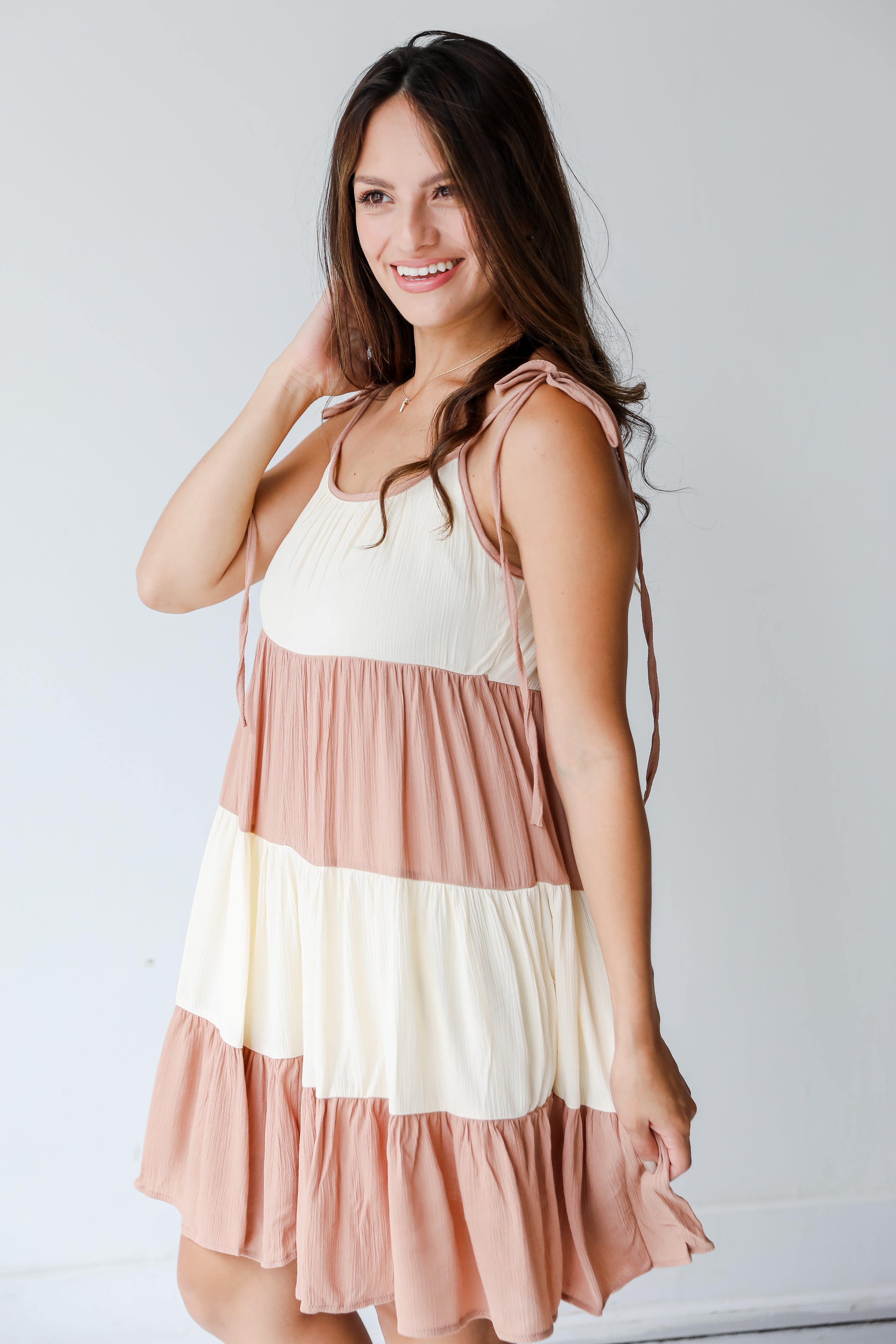 Tiered Mini Dress side view