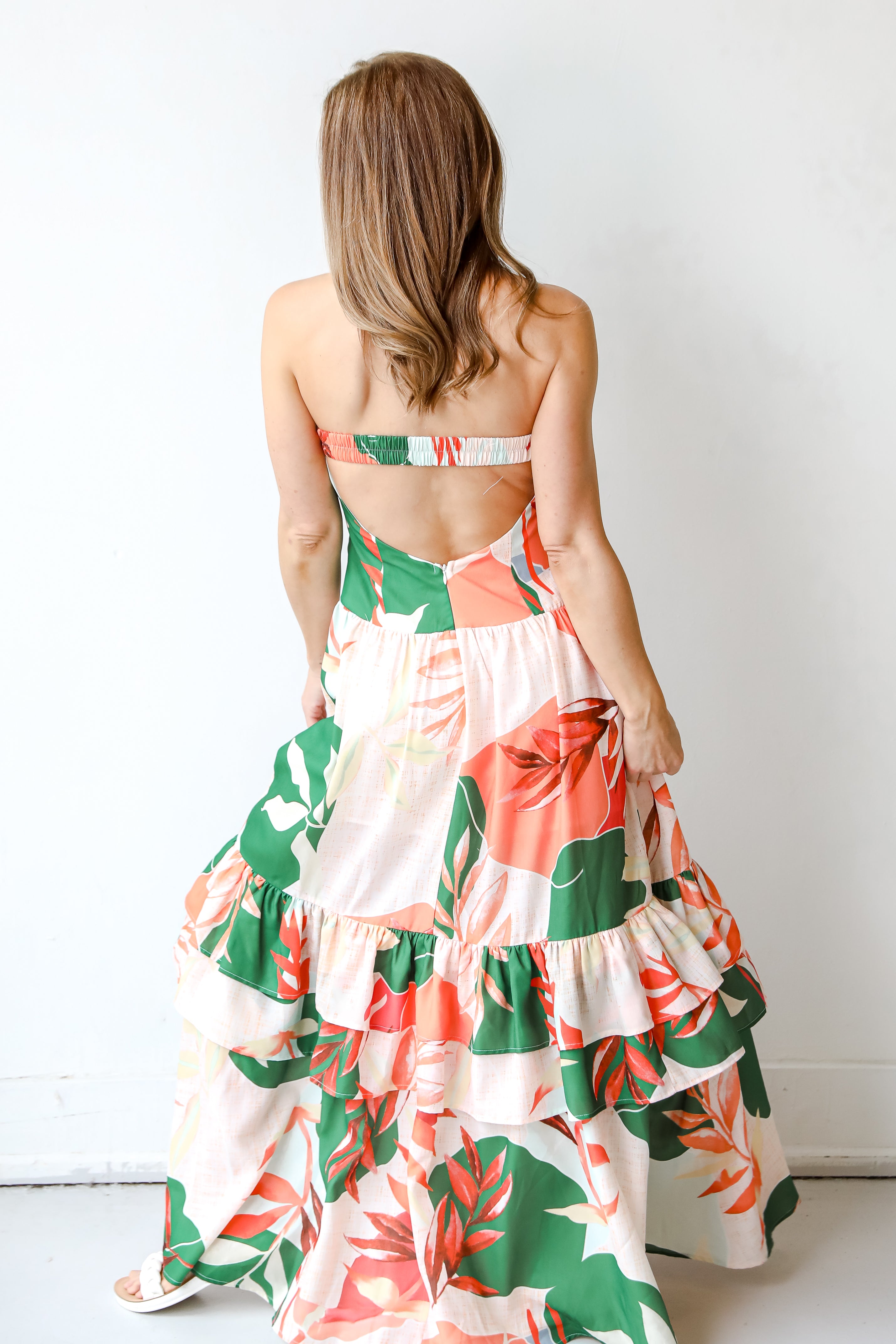 Strapless Maxi Dress back vew