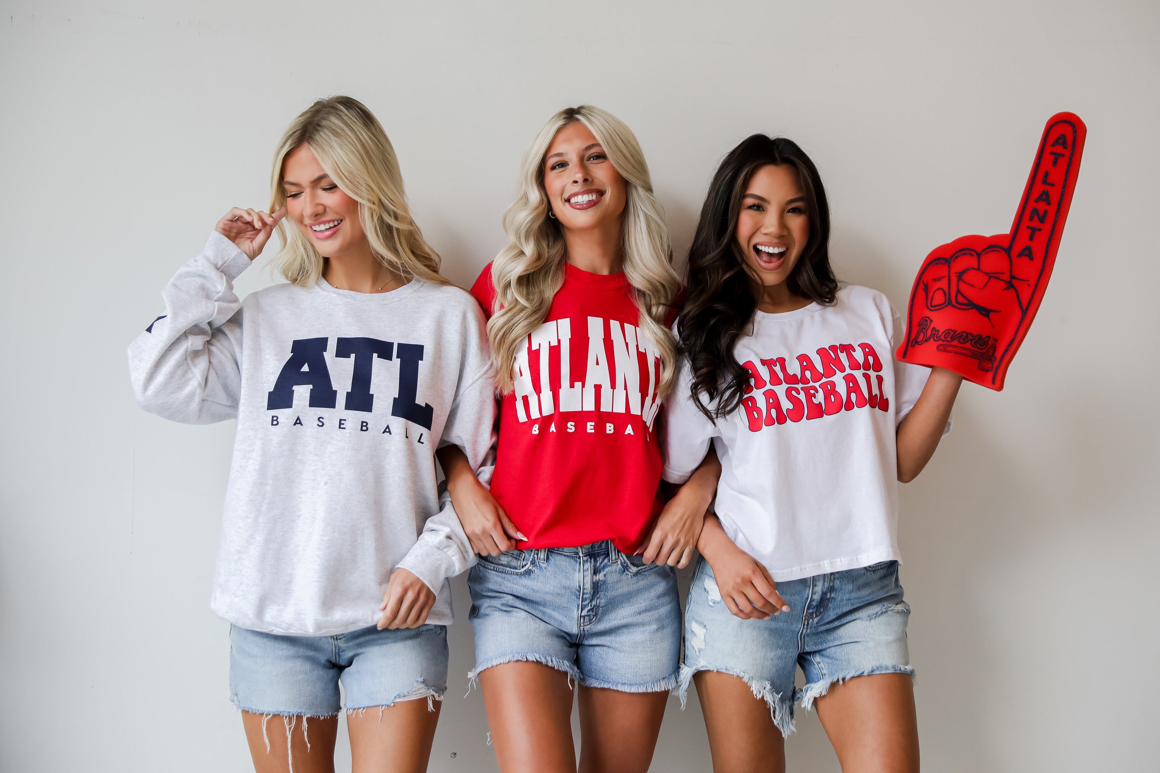 models wearing game day tees