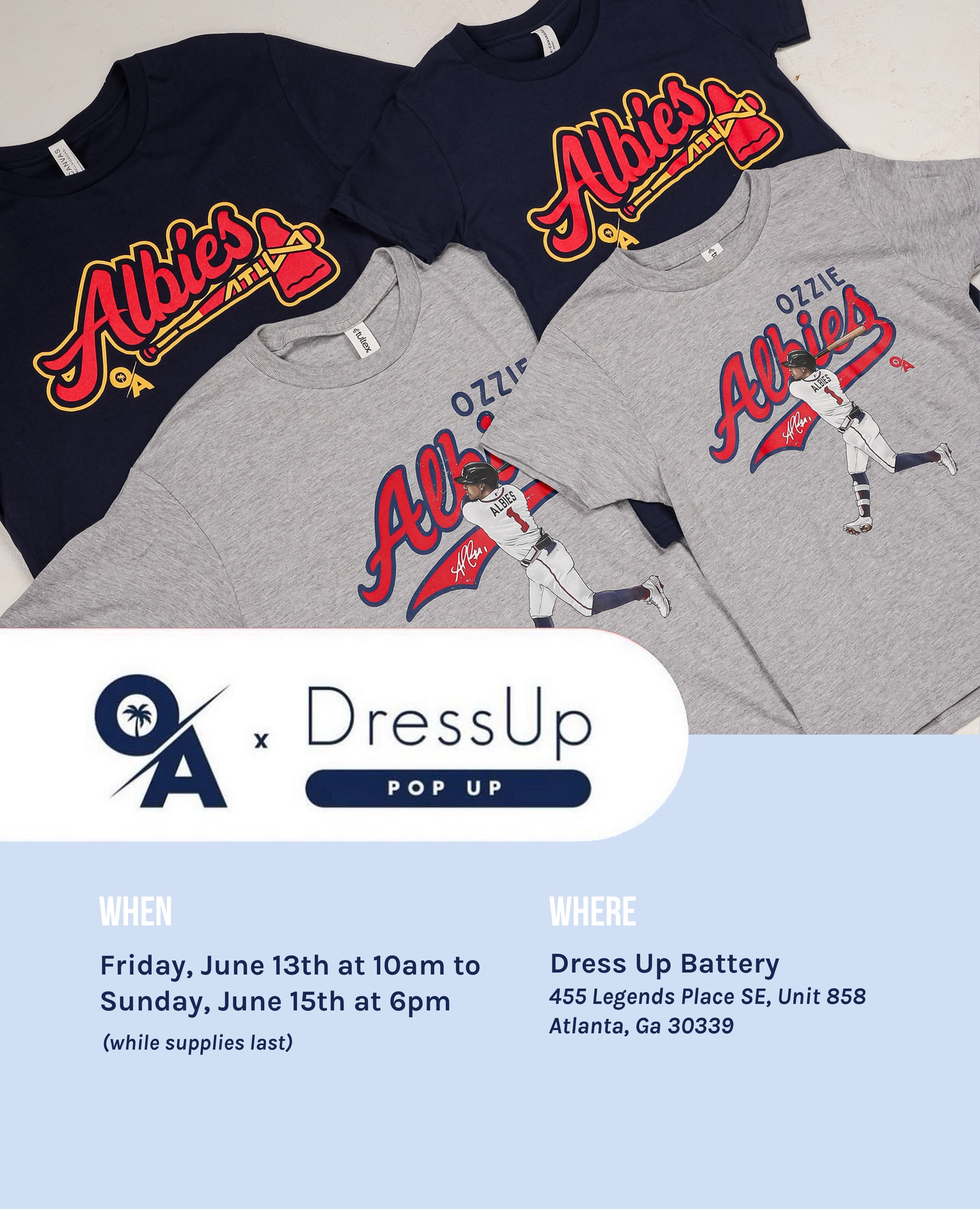 cute ozzie albies foundation exclusive t-shirts