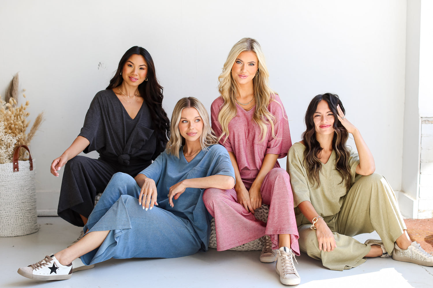 models wearing loungewear