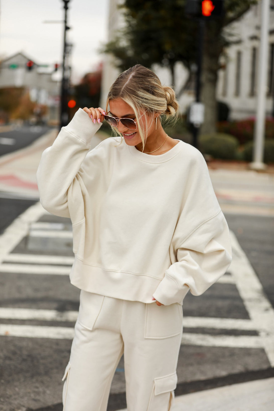 cozy cream Fleece Pullover