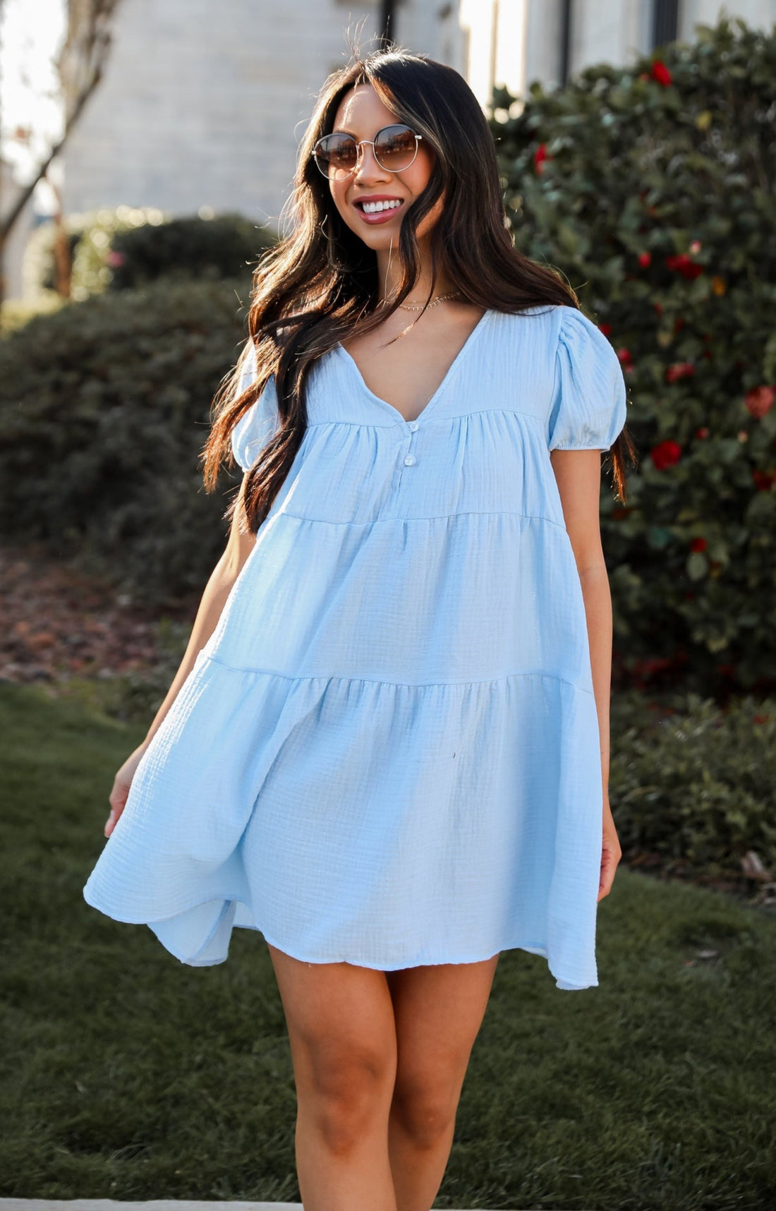 blue dresses