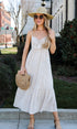 Cream Floral Maxi Dress