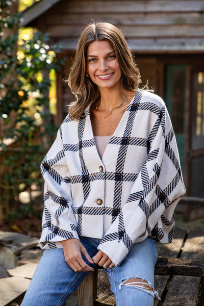 City Strolls Plaid Jacket