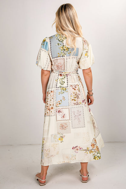 Perfectly You Natural Floral Maxi Dress