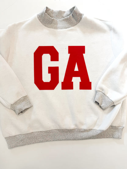 Georgia Reversible Mockneck Sweatshirt