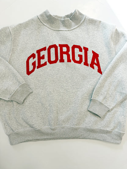 Georgia Reversible Mockneck Sweatshirt
