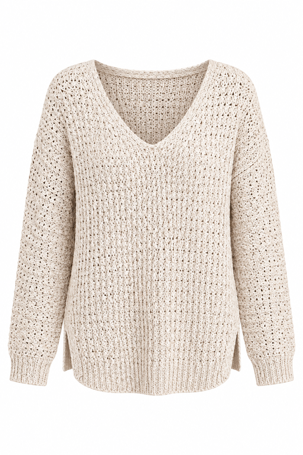 Meet By The Fireplace Ivory Knit Sweater