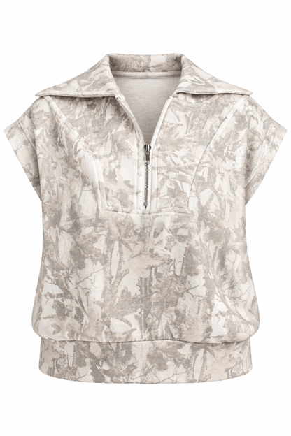 Into The Wild Camo Half-Zip Top