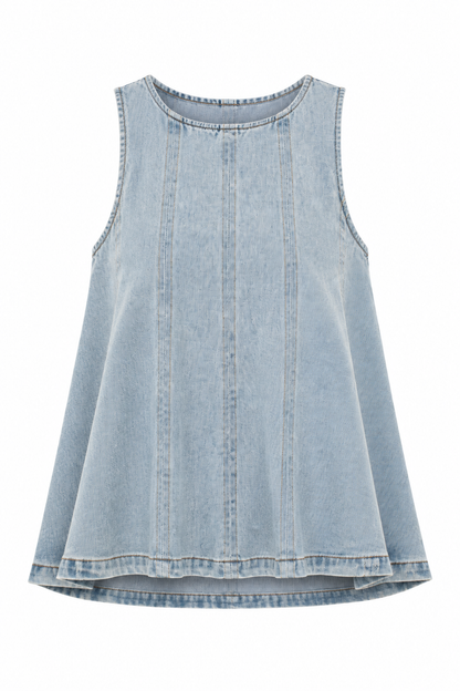 Sixth Street Denim Tank Top