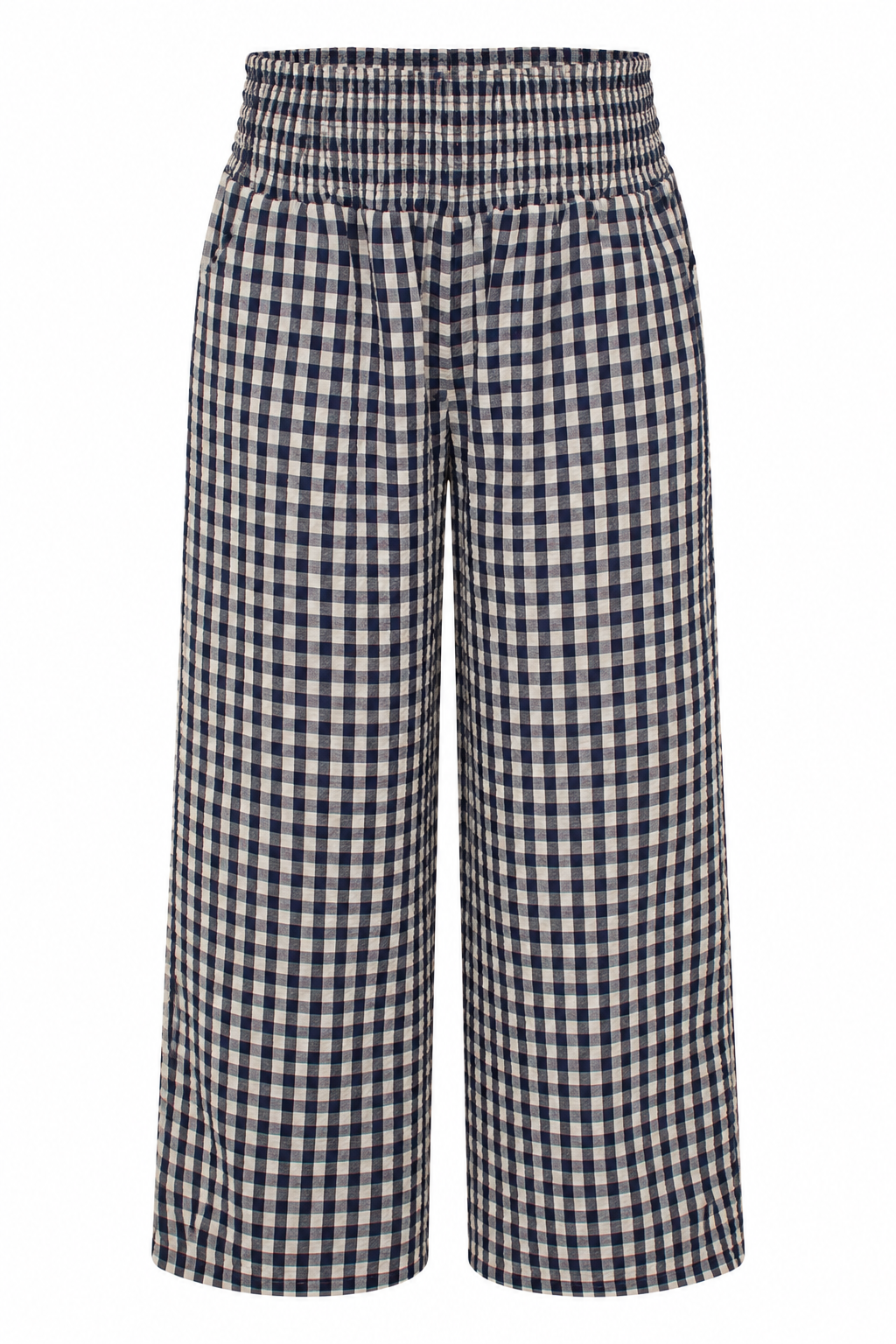 Picnic Date Wide Leg Gingham Pants