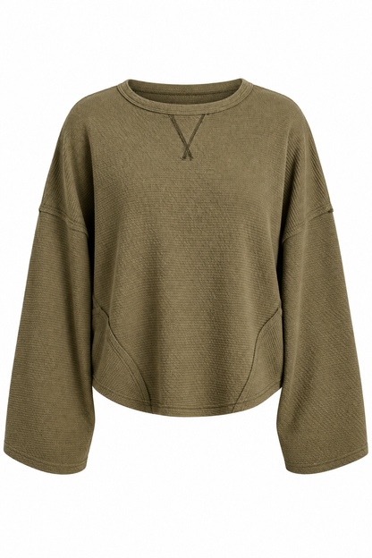 Ready Anytime Textured Knit Top