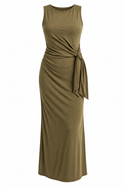 An Evening Away Draped Maxi Dress