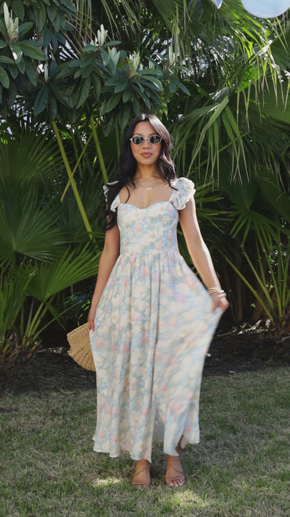 Always in Style Blue Floral Maxi Dress - DU Deal