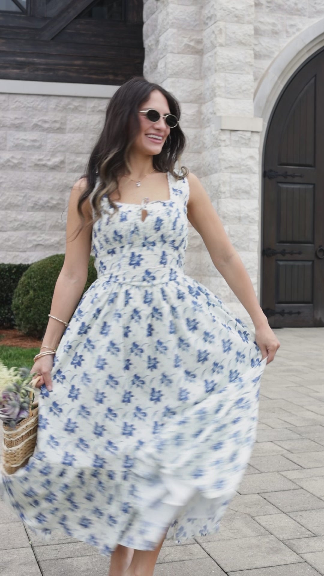 Island Heiress White Floral Maxi Dress