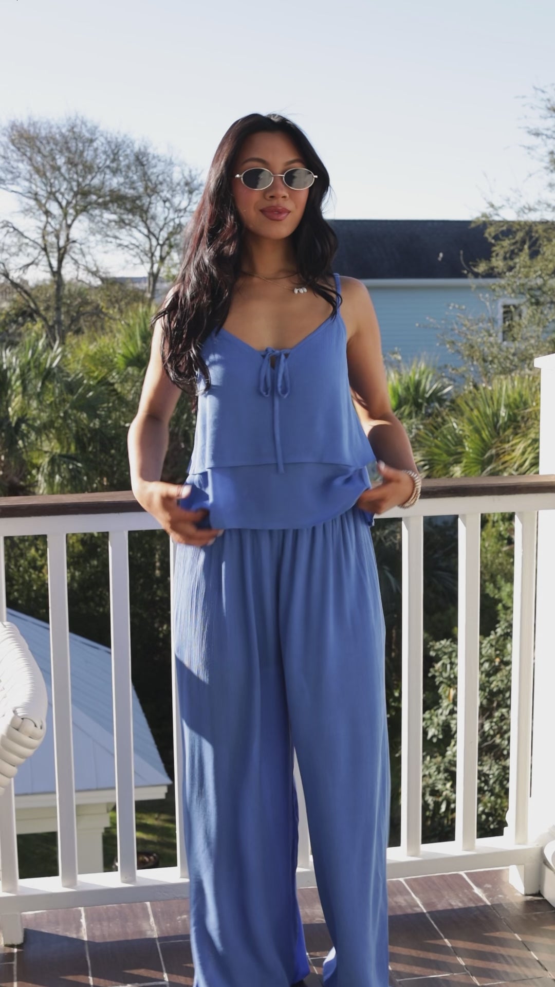 Lovely Season Blue Wide Leg Pants