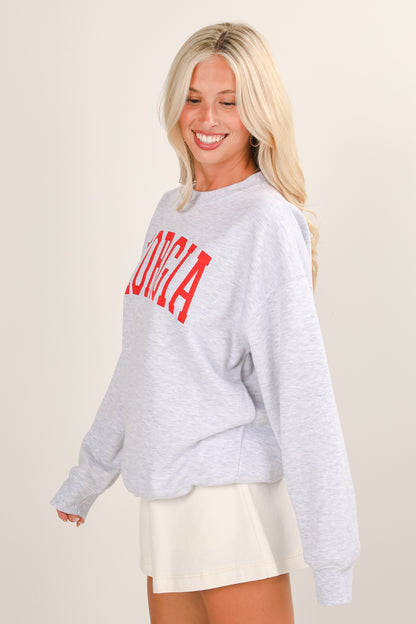 Heather Grey Georgia Sweatshirt