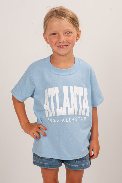Youth Light Blue Atlanta 2025 All-Star Tee