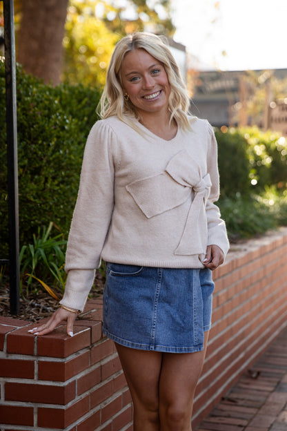 bow sweater for women