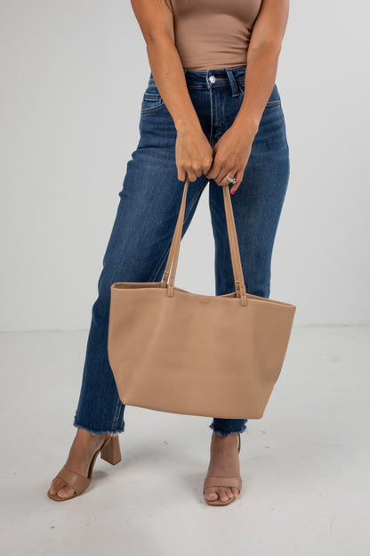 taupe shoulder bag