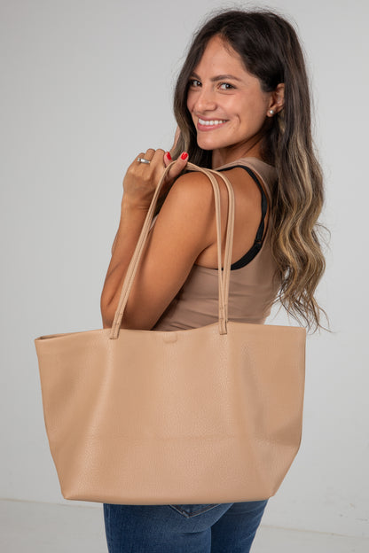 taupe shoulder bag