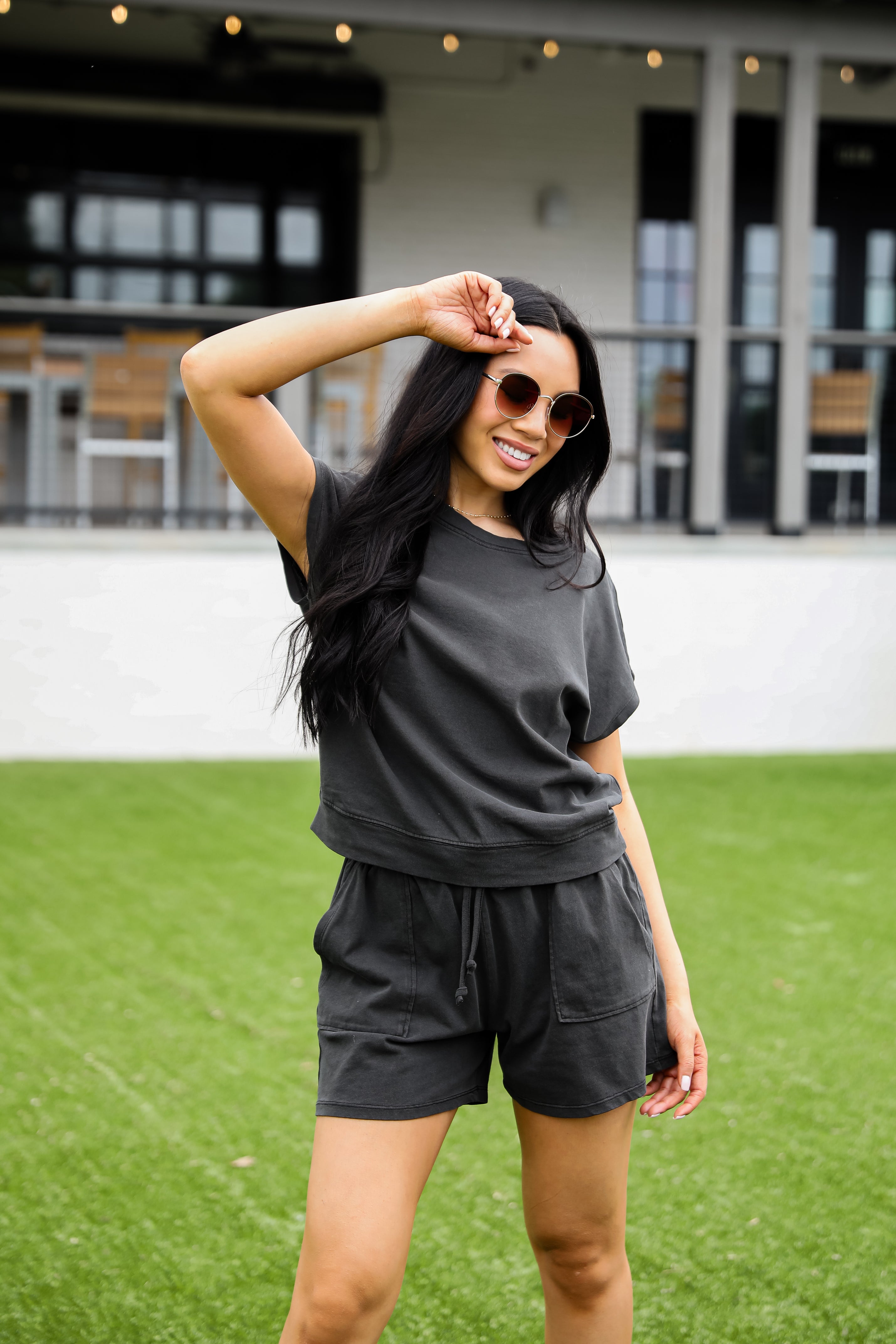 Chill Out Black Shorts