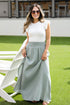 Exceptionally Styled Linen Maxi Skirt