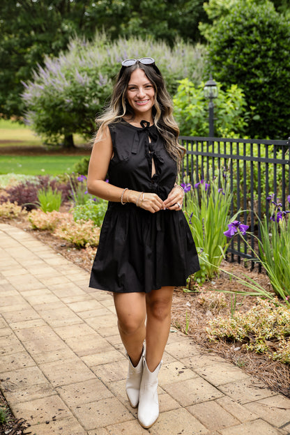 Coming Back For You Bow Mini Dress