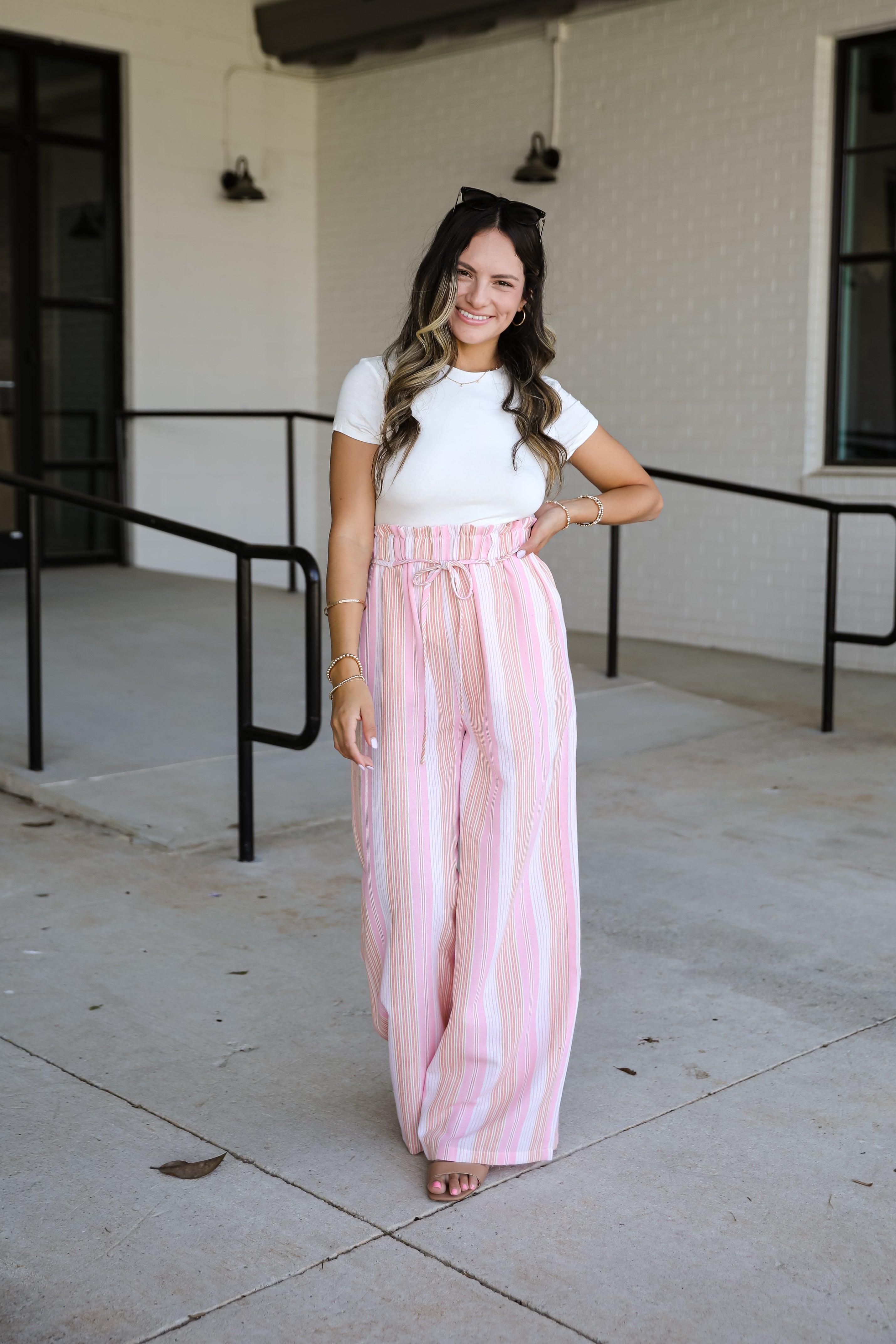 Own The Look Pink Striped Pants