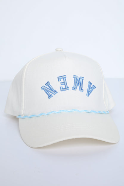 Light Blue Amen Hat